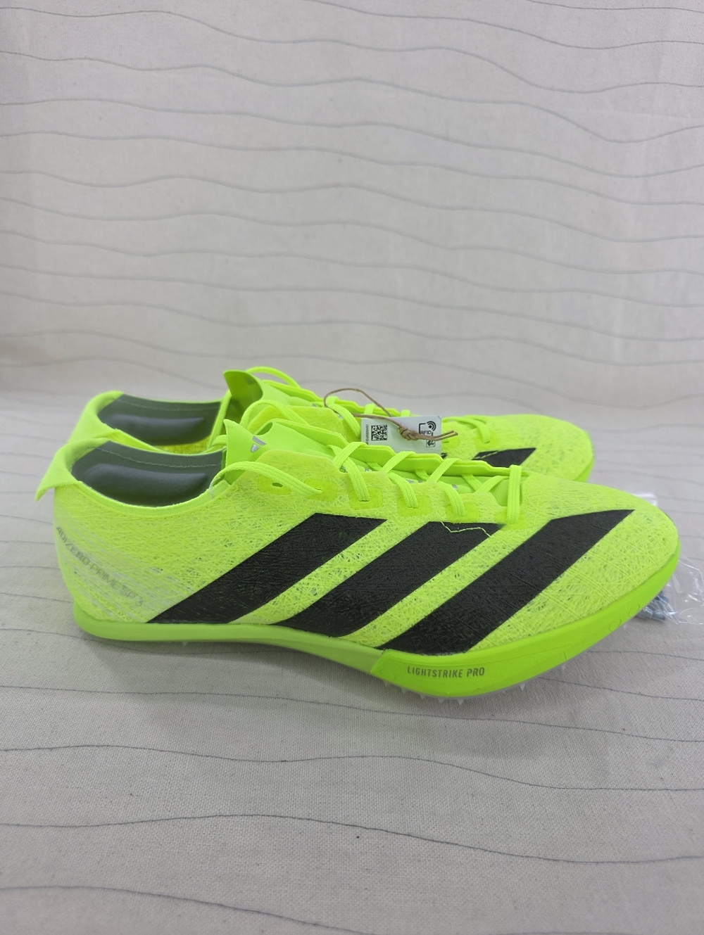 Adidas Mens Adizero Prime SP 3 Strung Lucid Lemon Track Cleats IH5800 Sz 7.5 NEW